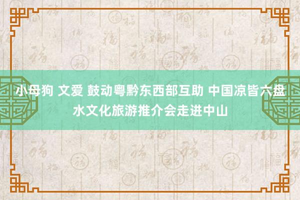 小母狗 文爱 鼓动粤黔东西部互助 中国凉皆六盘水文化旅游推介会走进中山