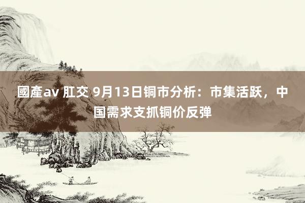 國產av 肛交 9月13日铜市分析：市集活跃，中国需求支抓铜价反弹