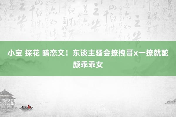 小宝 探花 暗恋文！东谈主骚会撩拽哥x一撩就酡颜乖乖女