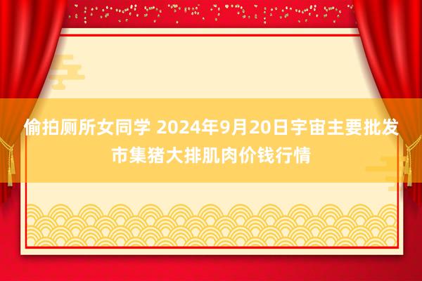 偷拍厕所女同学 2024年9月20日宇宙主要批发市集猪大排肌肉价钱行情