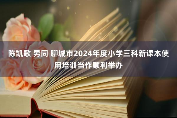 陈凯歌 男同 聊城市2024年度小学三科新课本使用培训当作顺利举办