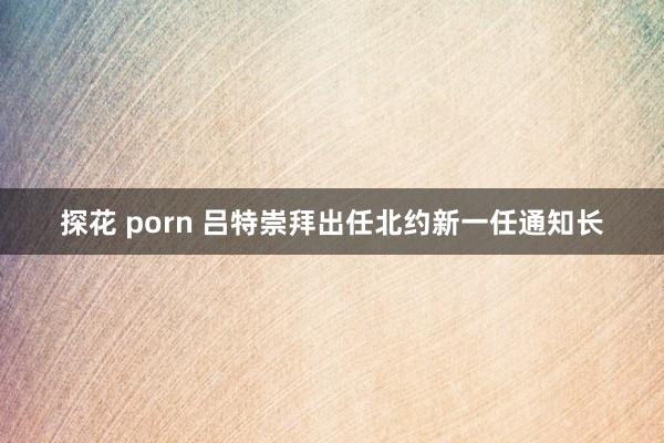 探花 porn 吕特崇拜出任北约新一任通知长