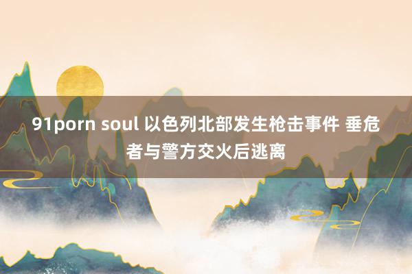 91porn soul 以色列北部发生枪击事件 垂危者与警方交火后逃离