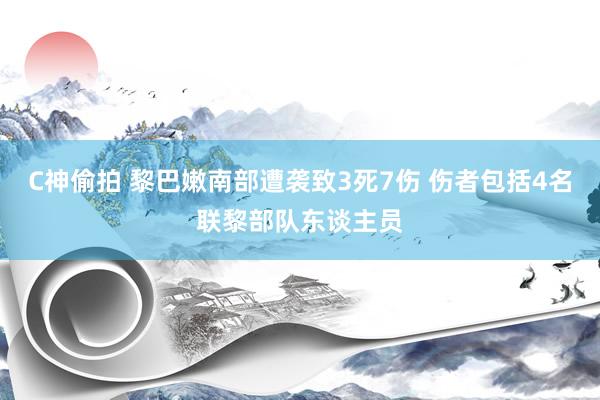 C神偷拍 黎巴嫩南部遭袭致3死7伤 伤者包括4名联黎部队东谈主员