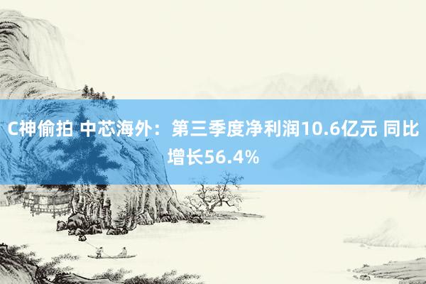 C神偷拍 中芯海外：第三季度净利润10.6亿元 同比增长56.4%