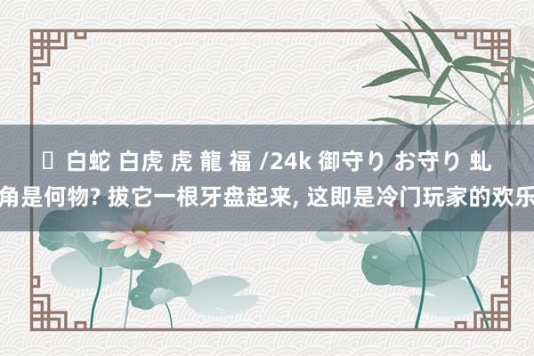 ✨白蛇 白虎 虎 龍 福 /24k 御守り お守り 虬角是何物? 拔它一根牙盘起来， 这即是冷门玩家的欢乐