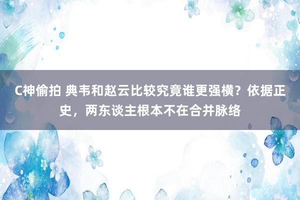 C神偷拍 典韦和赵云比较究竟谁更强横？依据正史，两东谈主根本不在合并脉络