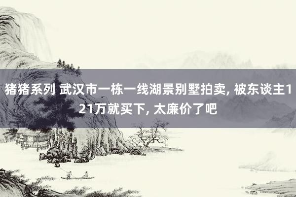 猪猪系列 武汉市一栋一线湖景别墅拍卖， 被东谈主121万就买下， 太廉价了吧