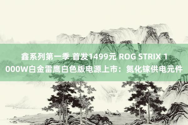 鑫系列第一季 首发1499元 ROG STRIX 1000W白金雷鹰白色版电源上市：氮化镓供电元件