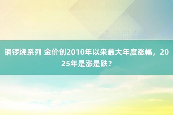 铜锣烧系列 金价创2010年以来最大年度涨幅，2025年是涨是跌？