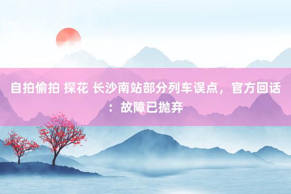 自拍偷拍 探花 长沙南站部分列车误点，官方回话：故障已抛弃