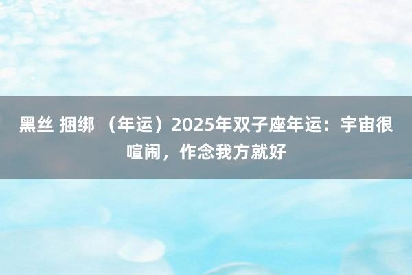 黑丝 捆绑 （年运）2025年双子座年运：宇宙很喧闹，作念我方就好